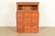 An exceptional antique Mission or Arts & Crafts 9-drawer file cabinet with barrister bookcase In the manner of Globe...