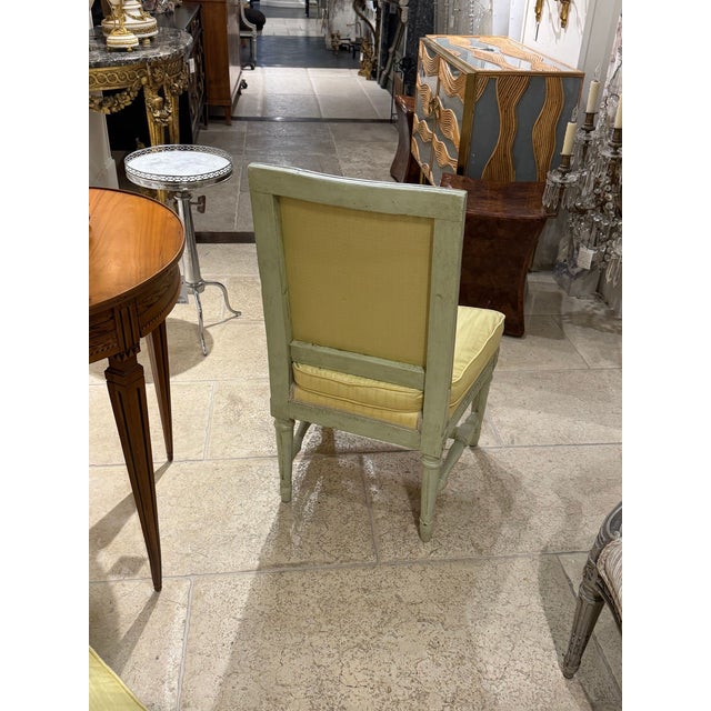 Gray Pair of 19th C. French Louis XVI Side Chairs For Sale - Image 8 of 8