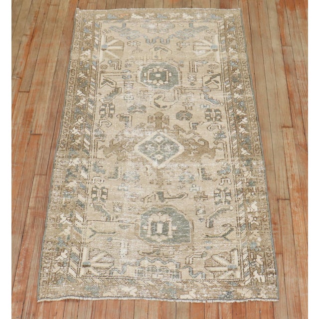 Early 20th Century Weathered Persian Hamedan Rug - 3'4" x 6' For Sale In New York - Image 6 of 6