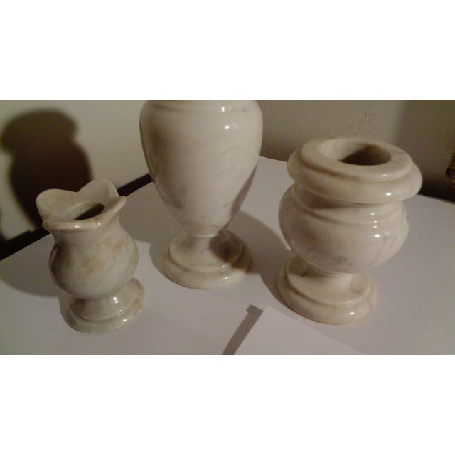 Vintage Italian Marble Candle Holders Set of 3 Chairish