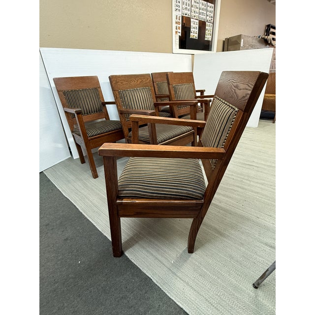 Jury Box Conference Arm Chairs, Set of Six For Sale In San Francisco - Image 6 of 12