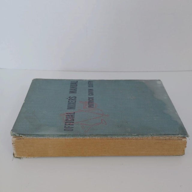 Traditional The Official Mixer's Manual the Standard Guide for Professional and Amateur Bartenders by Patrick Gavin Duffy 1940 Hardcover Book For Sale - Image 3 of 8