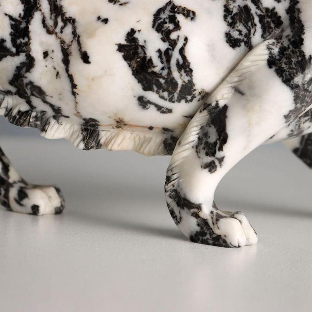 Black and White Marble Panther For Sale - Image 4 of 8
