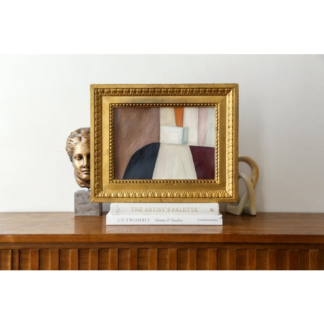 Contemporary Original Framed Abstract Painting in Antique Gold Frame For Sale - Image 3 of 15
