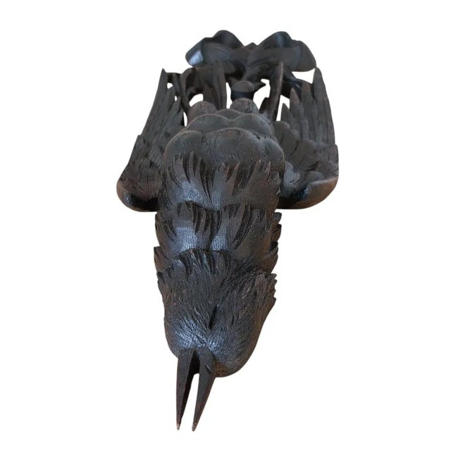 Antique Black Forest Wall Ornaments in Hand-Carved Walnut, 19th Century, Set of 2 For Sale - Image 5 of 10