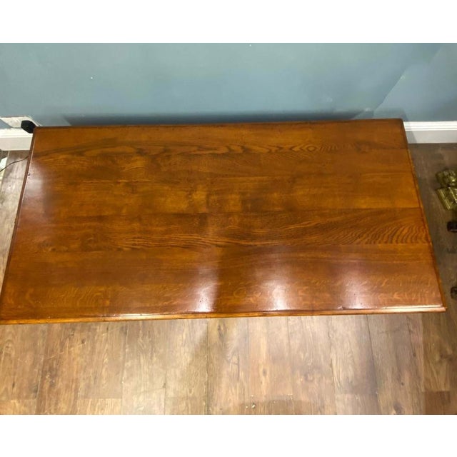 Farmhouse Oak Refectory Coffee Table For Sale - Image 9 of 17