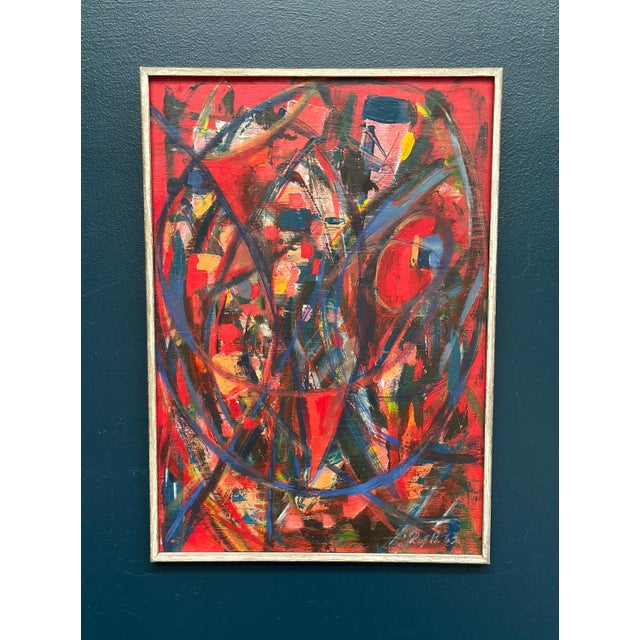 Rolf Andersson, Abstract Composition, 1950s, Oil on Plywood, Framed For Sale - Image 17 of 18