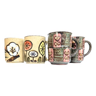Mid-Century Otogiri Mugs- Set of Four For Sale