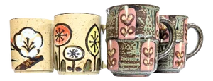 Mid-Century Otogiri Mugs- Set of Four