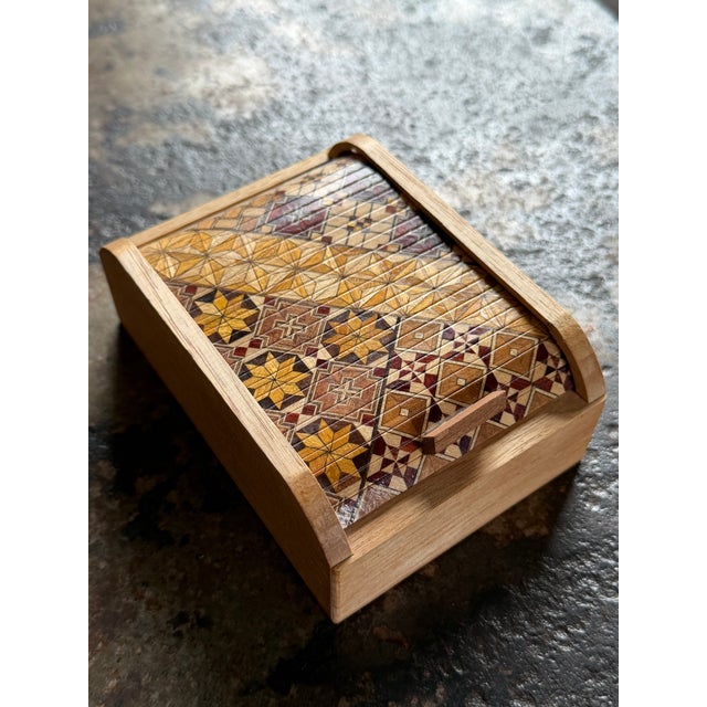 Antique Vintage Turned Wood Artisan Boxes, Handcrafted, Rustic Charm, Japan For Sale - Image 11 of 16