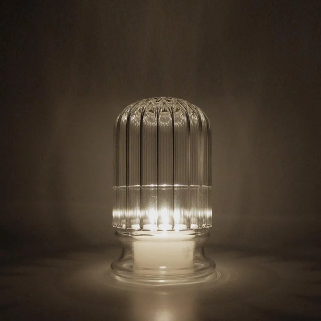 Contemporary Outdoor Moscardino Glass Teacandle Holder by Kanz Architetti for Kanz For Sale - Image 3 of 10