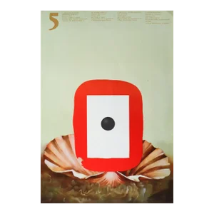 1974 Original Exhibition Polish Poster, 5th International Poster Biennale Warsaw