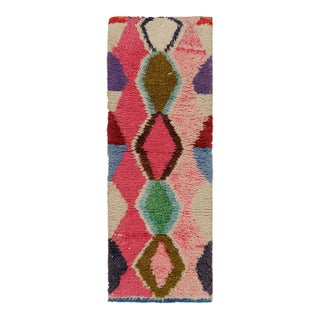 Vintage Azilal Moroccan Style Runner Rug, With Patterns From Rug & Kilim For Sale