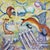 Mending Fences by Zoa Ace | Oil on canvas depicting a woman, giraffe, and fox near a fence. For Sale