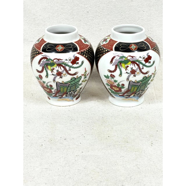 Vintage Imari Vases - a Pair For Sale - Image 10 of 10