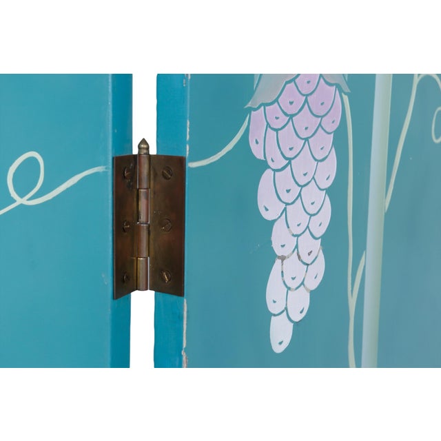 Art Deco Style Round Four Panel Room Divider For Sale - Image 10 of 11