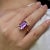 Kai Fine Jewelry Kai Amethyst White Sapphire Butterfly Ring in 14k Gold Ring, size 9.5 For Sale - Image 4 of 11