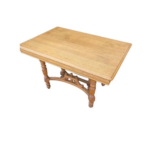 Early 20th Century Jacobean Revival Quarter-Sawn Tiger Oak 6-Leg Extension Dining Table For Sale - Image 17 of 18