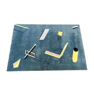 Geometric Wool Rug from Fritsch Design, 1984 For Sale