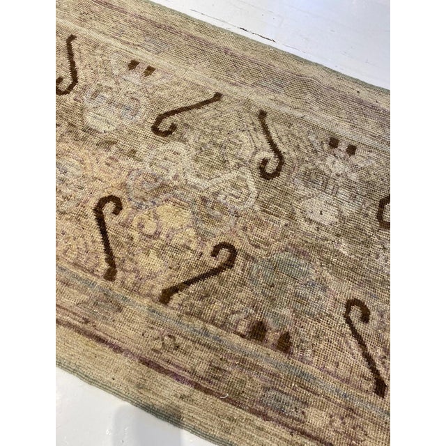 Modern Samarkand Abstract Wool Runner by Doris Leslie Blau Size: 2'6" × 12'6" (76 × 381 cm). This contemporary...