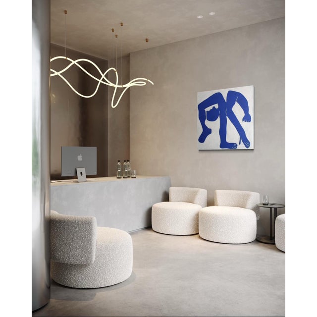 Bodasca, The Blue Man, 2026, Acrylic Painting on Canvas For Sale - Image 10 of 13