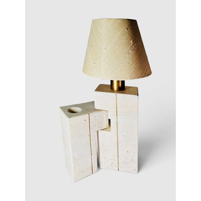 Italian Travertine Lamp by Fratelli Mannelli, 1960s For Sale - Image 3 of 10