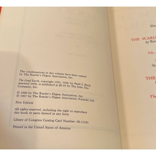 Red First Edition 1966 Readers Digest “best Loved Books for Young Readers” - Set of 3 For Sale - Image 8 of 10