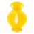 Vintage Hand-Blown Canary Yellow Art Glass Vase – Sculptural Studio Piece For Sale