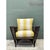 Vintage Stick Rattan Rattan Lounge Chair in Ralph Lauren Cabana Stripe For Sale - Image 11 of 12