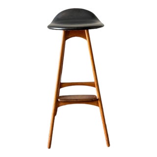 1960s Danish Mid Century Modern Erik Buch Bar Stool For Sale