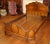 French French Louis XVI Style Circassian Walnut Full Size Bed Circa 1920's For Sale - Image 3 of 8