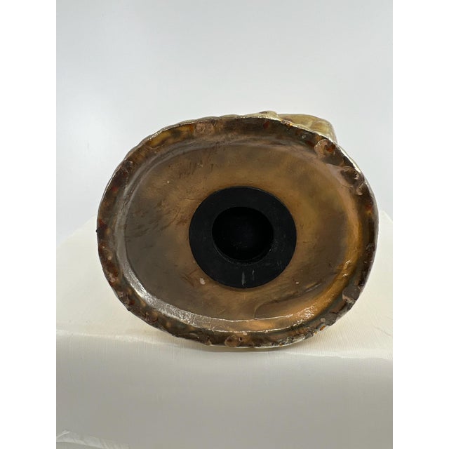 1950s Vintage Gold Finish Little Girl Figurine Piggy Bank For Sale - Image 10 of 10