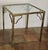 Metal Vintage Mid-Century ‘Mastercraft Style’ Brass and Glass Side Table For Sale - Image 7 of 11