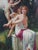 Late 20th Century French Neoclassical Les Avances l'Amour Oil Painting After Guillaume Seignac 29" For Sale - Image 5 of 10