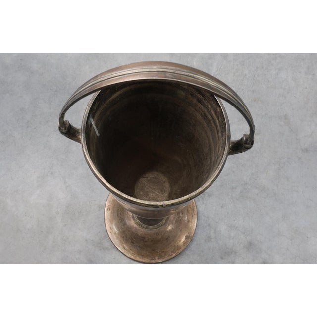 Art Deco Silvered Copper Champagne Bucket, France, 1910s For Sale - Image 13 of 14
