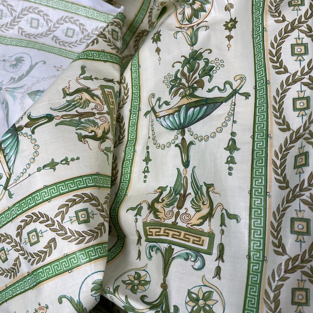 1980s Vintage Fabric Made in England by Fontaine For Sale - Image 5 of 8