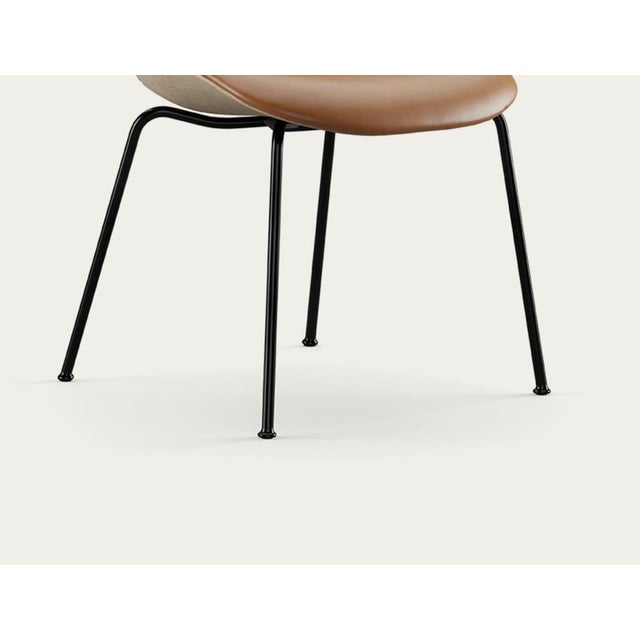 Black Council Family Salon Chair in Nevada Cognac by Salto and Sigsgaard for OneCollection For Sale - Image 8 of 15
