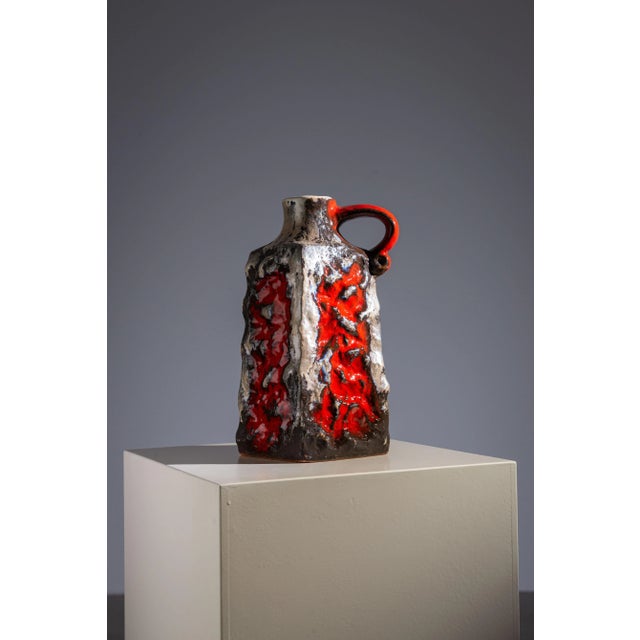Vintage Fat Lava Vase by Ü-Keramik, 1960s For Sale - Image 11 of 11