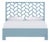 Silas Platform Bed King - Pool Blue For Sale