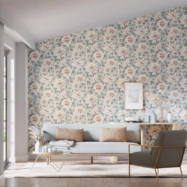 Sharing a well-balanced nostalgic feel Florent is a painterly floral wallpaper with intricately detailed watercolour...