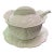 Vintage White Cabbage Majolica Ware Soup Tureen W/ Underplate For Sale