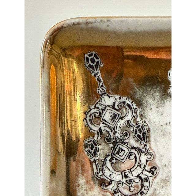 Vintage Pair of Piero Fornasetti Trinket Trays, Made in Milan For Sale - Image 12 of 13