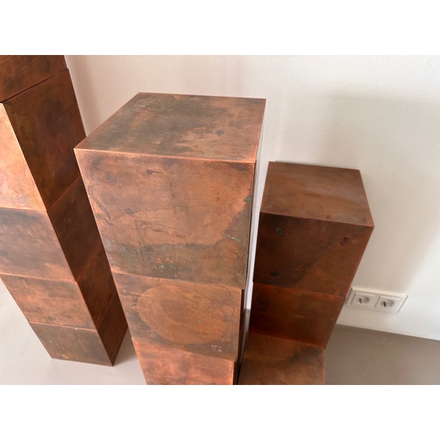 Modern Paul Kelley, Magnetic Copper Cubes, 2000s, Copper, Set of 10 For Sale - Image 3 of 12