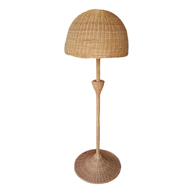 Rattan Floorlamp, 1960 For Sale