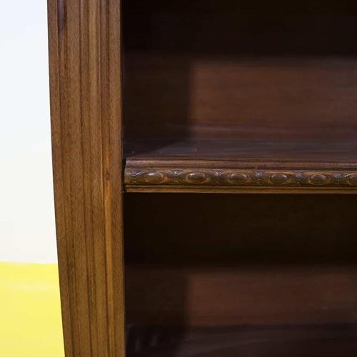 Renaissance Wooden Bookcase with Lion Paw Feet and Three Shelves For Sale - Image 3 of 9