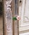 Silver 19th Century Venetian Cushion Overlay Wall Mirror With Murano Glass Flowers For Sale - Image 8 of 12