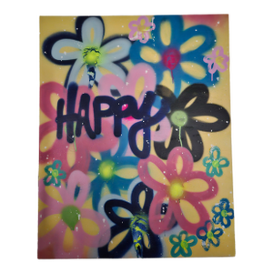 "Happiness and Love" Contemporary, Original Painting by Amber Goldhammer