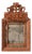 Early 18th Century French Regency Carved Wood Crested Mirror For Sale