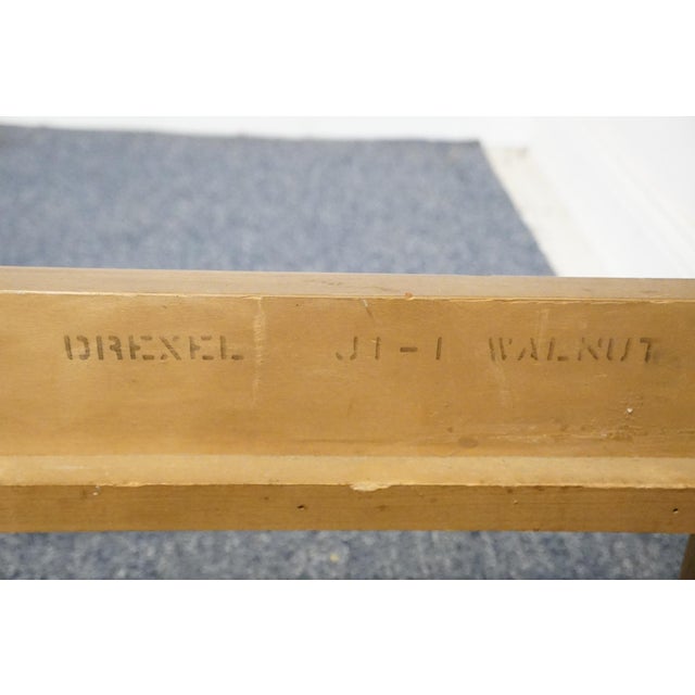 Drexel Furniture Walnut Early American Shaker Style Full Size Bed J15-1 For Sale - Image 9 of 10