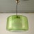 Glass Large Green and Opaline Glass Pendant, 1960s For Sale - Image 7 of 9